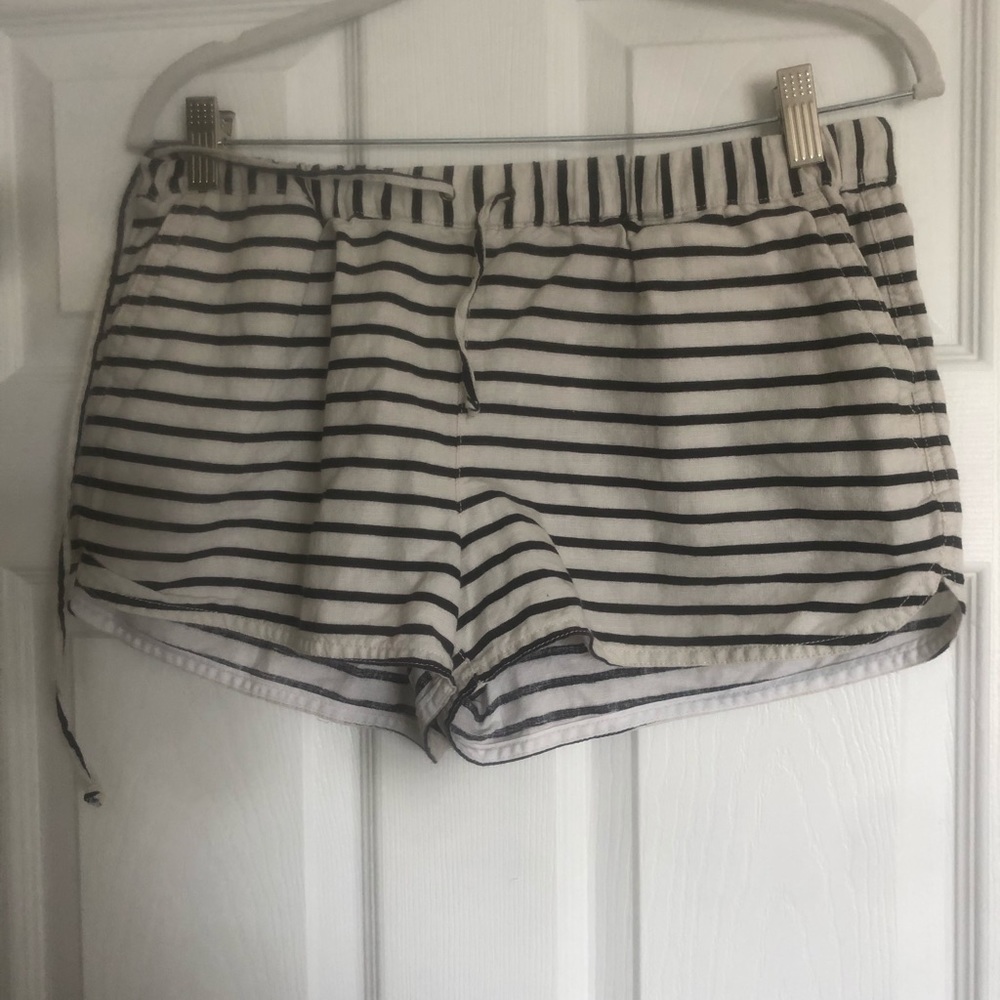 Jcrew striped drawstring shorts size small